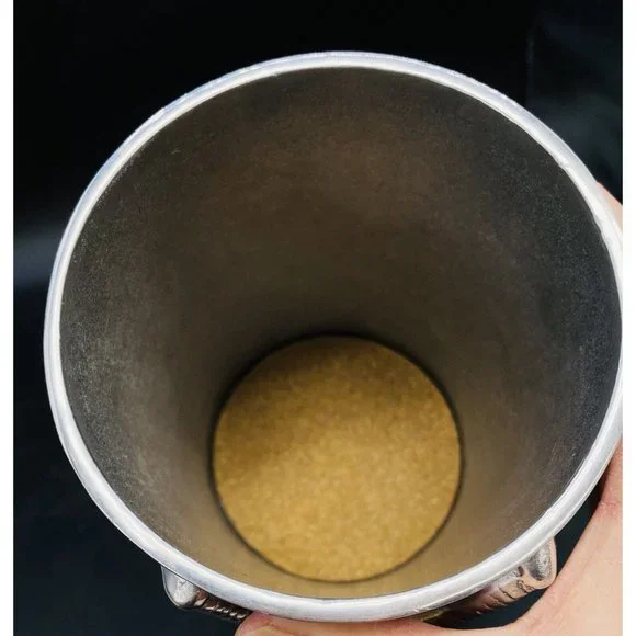 Mariposa Golf Themed 7” Wine Bottle Chiller Holder Polished Aluminum - Picture 9 of 10